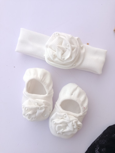 ست هدبند و پاپوش پیچک مرواریدی